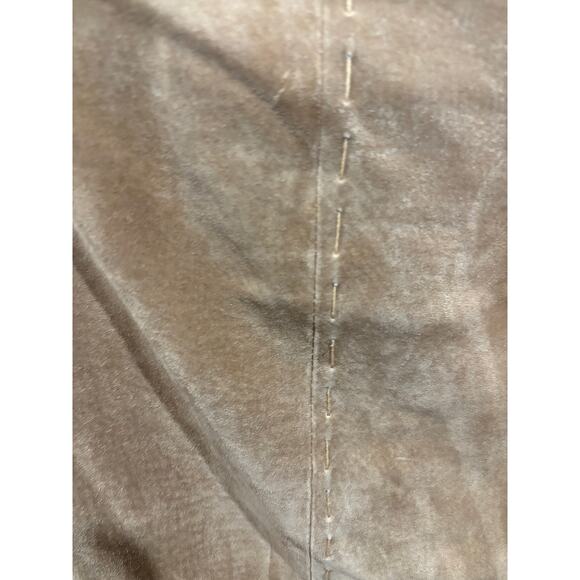 A.M.I 100% Leather NWT Suede Pencil skirt Camel brown y2k classic wardrobe - Picture 5 of 6